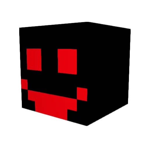 MaelLaFleche Minecraft avatar head, 3D render