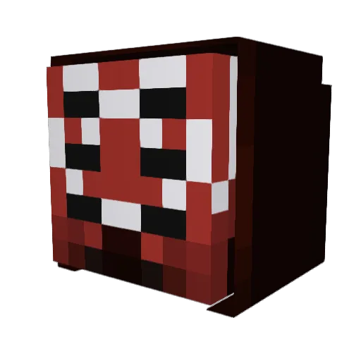 MaelTec Minecraft avatar head, 3D render