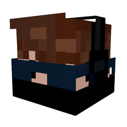 Mael_08 Minecraft avatar head, 3D render