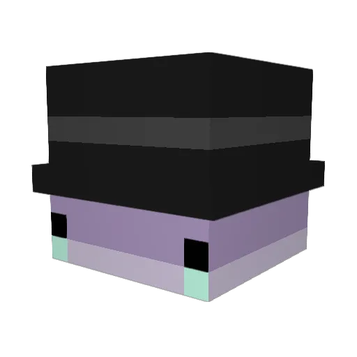 MaelieIsNotHere Minecraft avatar head, 3D render