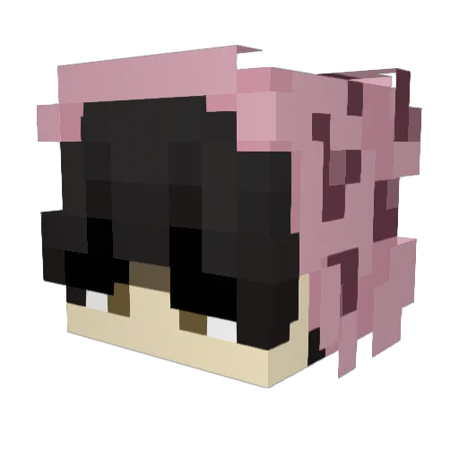 Maelinmi Minecraft avatar head, 3D render