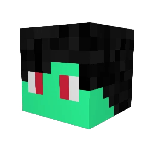 Maelkaard1 Minecraft avatar head, 3D render