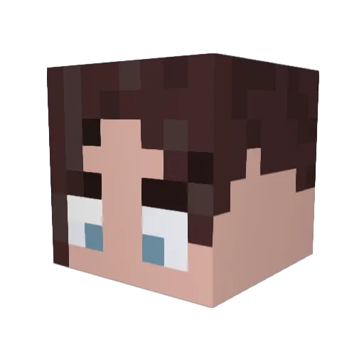 Maelle_2505 Minecraft avatar head, 3D render