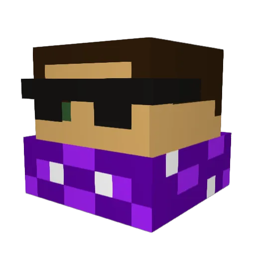 Maelstrom147 Minecraft avatar head, 3D render