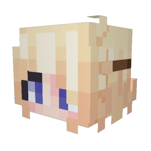 Maelstrum11 Minecraft avatar head, 3D render