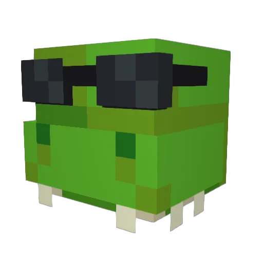 Maelysjo Minecraft avatar head, 3D render