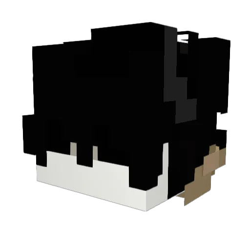 MaenMC Minecraft avatar head, 3D render