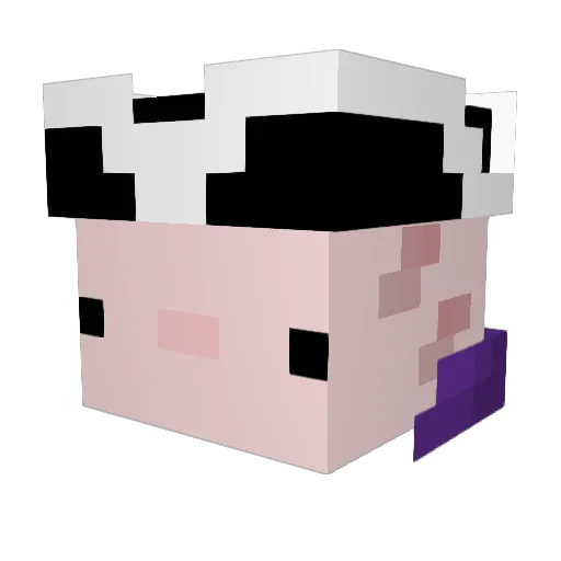 Maennlicher Minecraft avatar head, 3D render