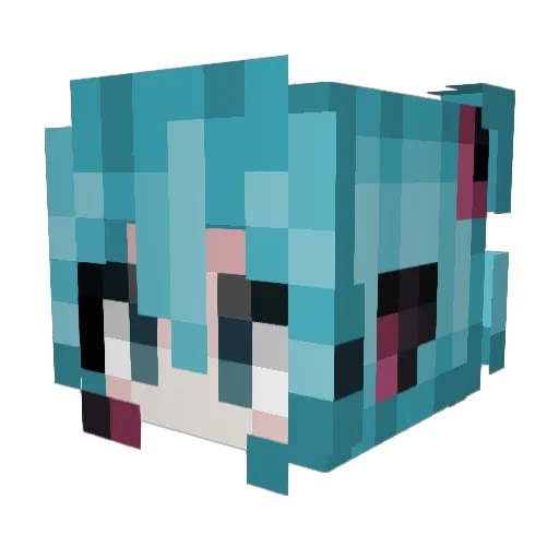Maerthalm Minecraft avatar head, 3D render