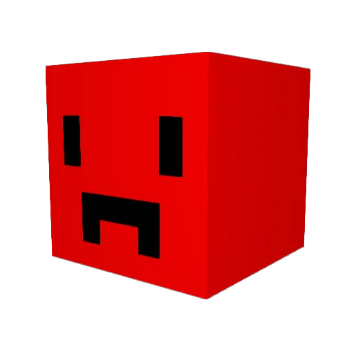 Maertker Minecraft avatar head, 3D render