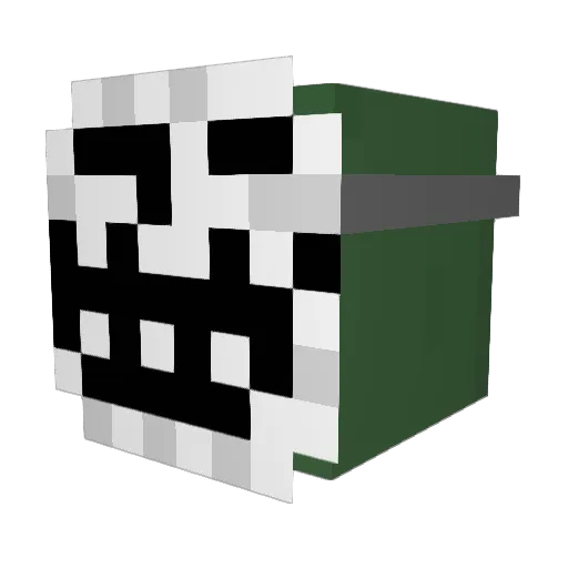 Maessig Minecraft avatar head, 3D render