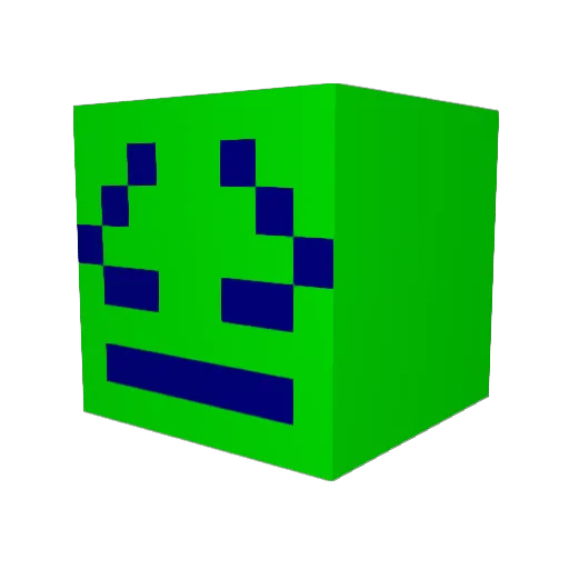 MaesterBlue Minecraft avatar head, 3D render