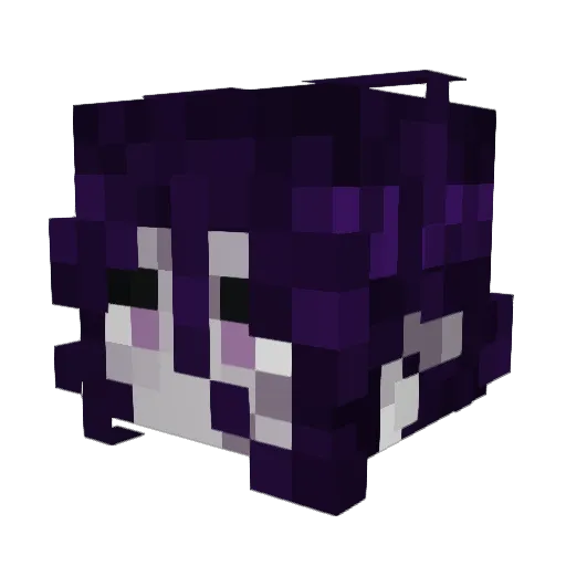 MaethEV Minecraft avatar head, 3D render