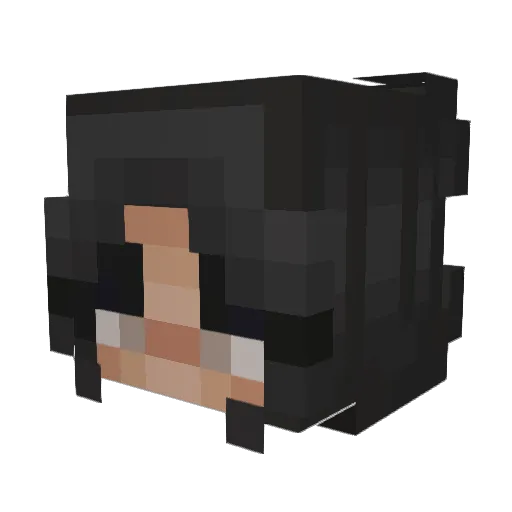 Maeuii Minecraft avatar head, 3D render