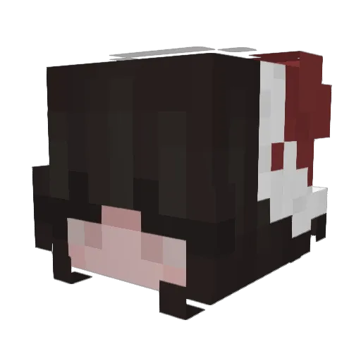 Maeveuh Minecraft avatar head, 3D render