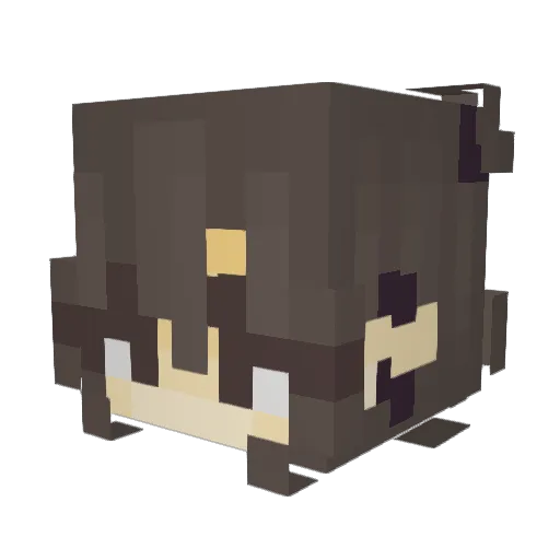 MaeveyG Minecraft avatar head, 3D render