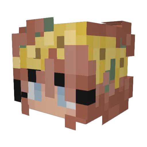 Maevi_24 Minecraft avatar head, 3D render