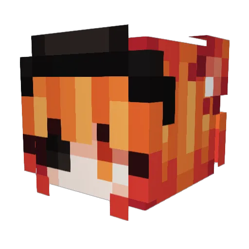 Maew777 Minecraft avatar head, 3D render