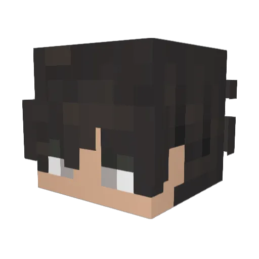 Maewings Minecraft avatar head, 3D render