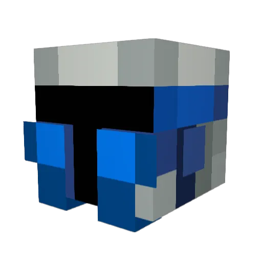 MaezrFulldive Minecraft avatar head, 3D render