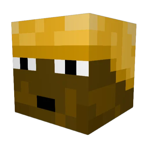MafGang380okml Minecraft avatar head, 3D render
