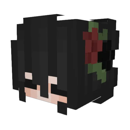 Mafee_ Minecraft avatar head, 3D render