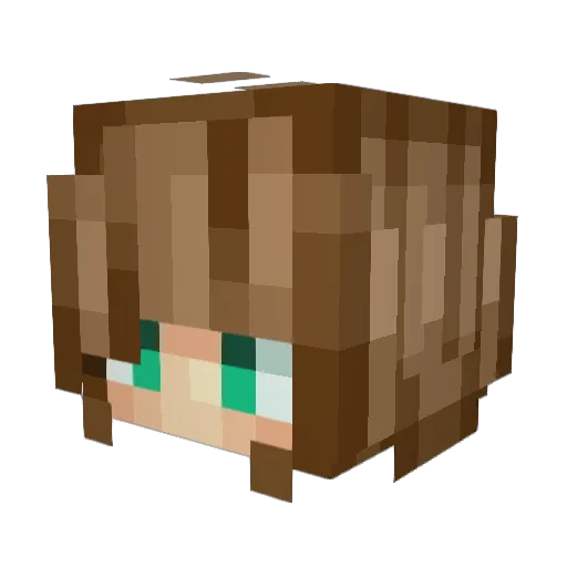 Mafeh Minecraft avatar head, 3D render