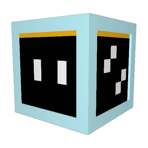 Mafeiy Minecraft avatar head, 3D render