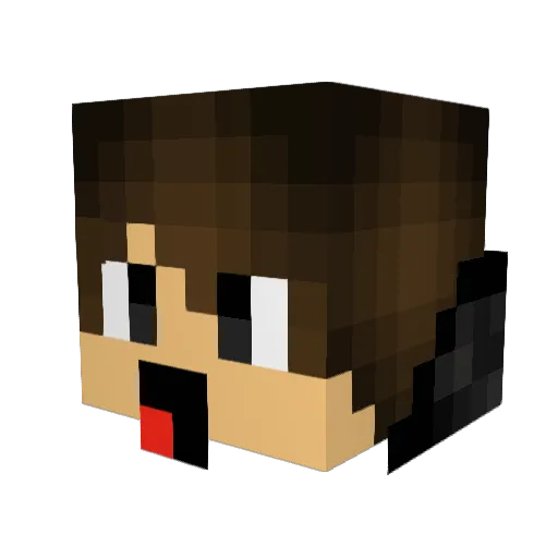 Maffia2802 Minecraft avatar head, 3D render