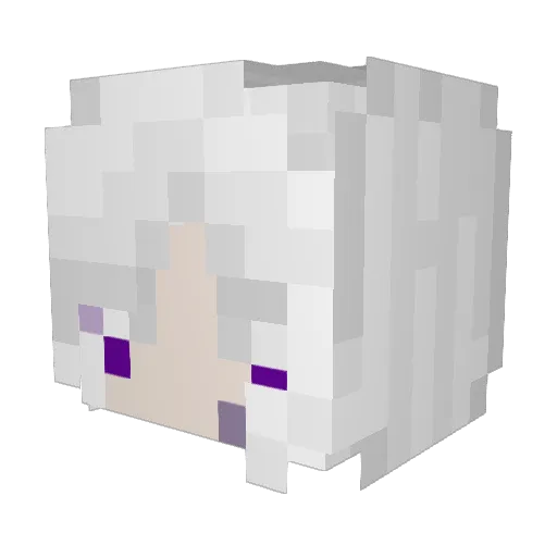 Maffinmc Minecraft avatar head, 3D render