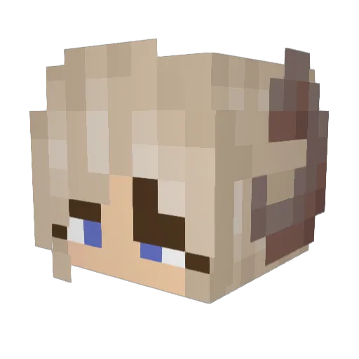 Maffo86 Minecraft avatar head, 3D render