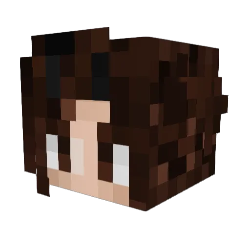 Maffyns Minecraft avatar head, 3D render