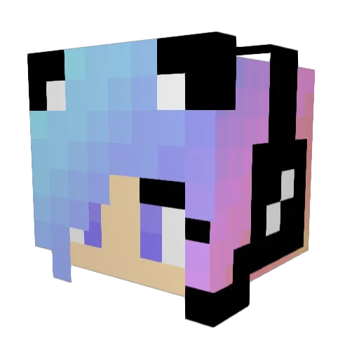 MafiaGirl1607 Minecraft avatar head, 3D render