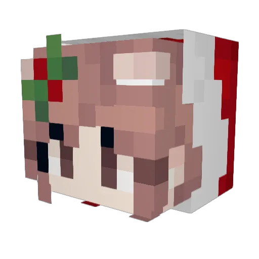 MafiaLivi Minecraft avatar head, 3D render