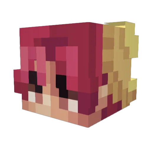 MafiaMingi Minecraft avatar head, 3D render