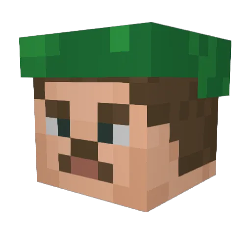 Mafiew Minecraft avatar head, 3D render