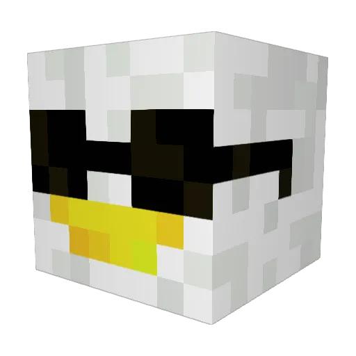 MafinKorld Minecraft avatar head, 3D render