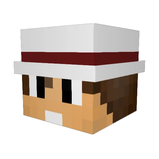 MafioXJ Minecraft avatar head, 3D render