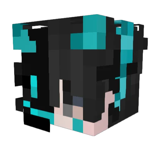 Maflams Minecraft avatar head, 3D render