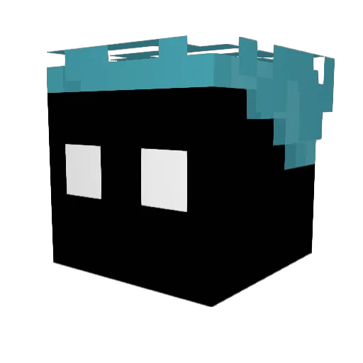 Mafolis Minecraft avatar head, 3D render