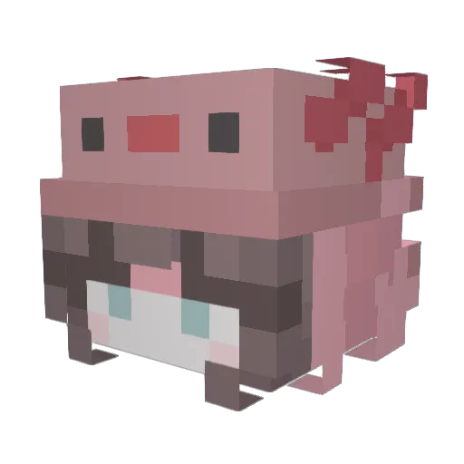 Mafty_111 Minecraft avatar head, 3D render