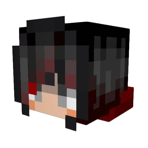Mafue_C_R_Dragon Minecraft avatar head, 3D render