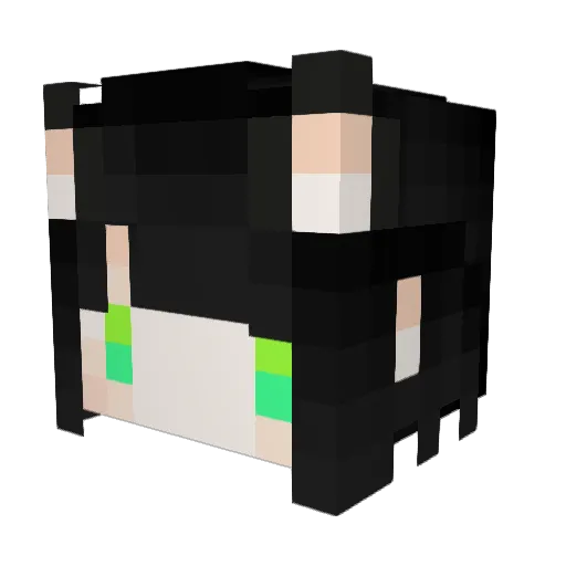 Mafura0 Minecraft avatar head, 3D render