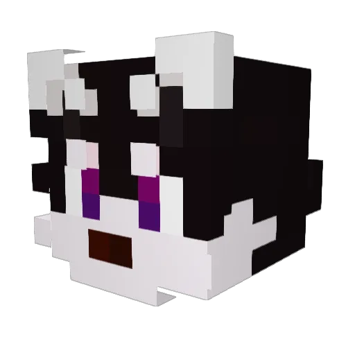 Mafurt Minecraft avatar head, 3D render