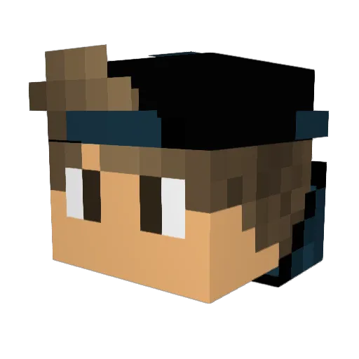 Mag1ca1_ Minecraft avatar head, 3D render