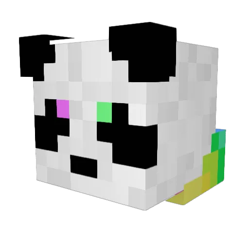 Mag1cq Minecraft avatar head, 3D render