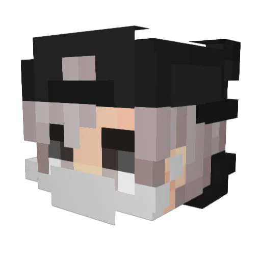 Mag1cx0 Minecraft avatar head, 3D render