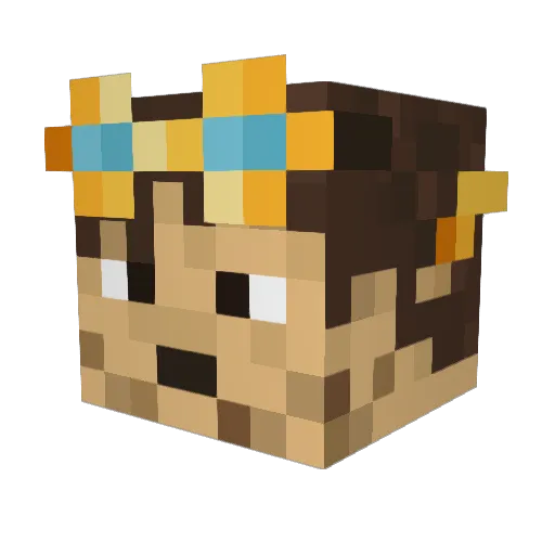 MagGaket Minecraft avatar head, 3D render