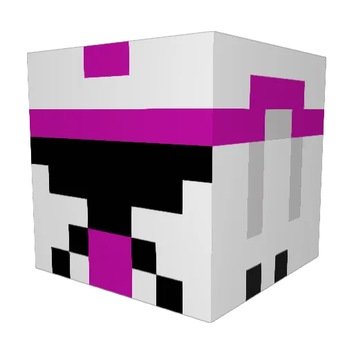MagNehTick Minecraft avatar head, 3D render