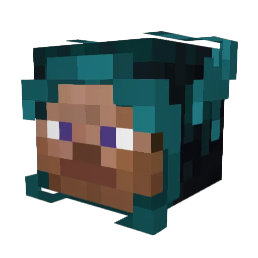 MagOnTop1 Minecraft avatar head, 3D render